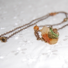 Lampwork Flower, Czech Glass, Swarovski Crystals and Brass dsc_3692.jpg