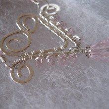 Hand-formed Wire Heart with pink glass crystals img_6893.jpg
