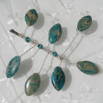 Aqua Terra Jasper Hair Pin Aqua Terra Jasper Hair Pin