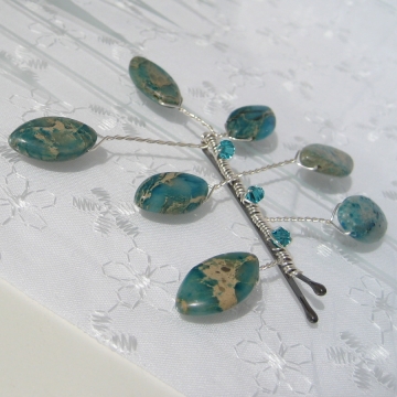 Aqua Terra Jasper Hair Pin Aqua Terra Jasper Hair Pin