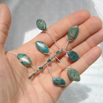 Aqua Terra Jasper Hair Pin Aqua Terra Jasper Hair Pin
