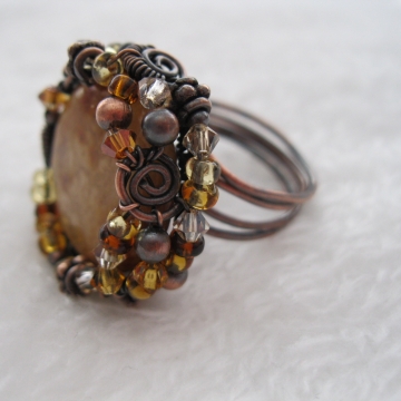 Oregon Snakeskin Agate and Copper Oregon Snakeskin Agate and Copper