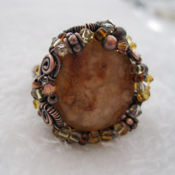 Oregon Snakeskin Agate and Copper Oregon Snakeskin Agate and Copper