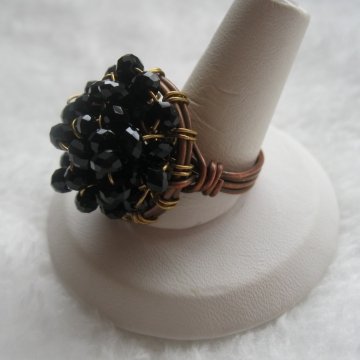 Crystal Cluster Cocktail Ring  Crystal Cluster Cocktail Ring